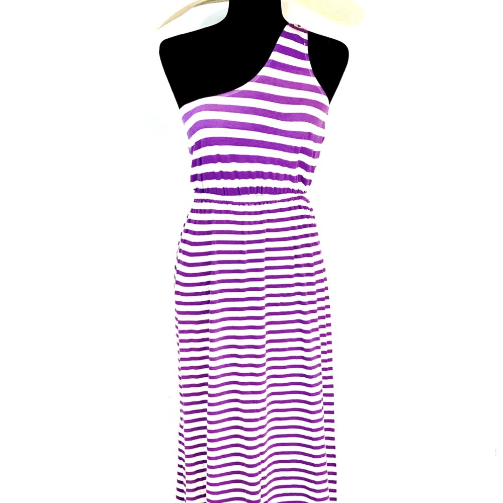 Purple Long summer dress.